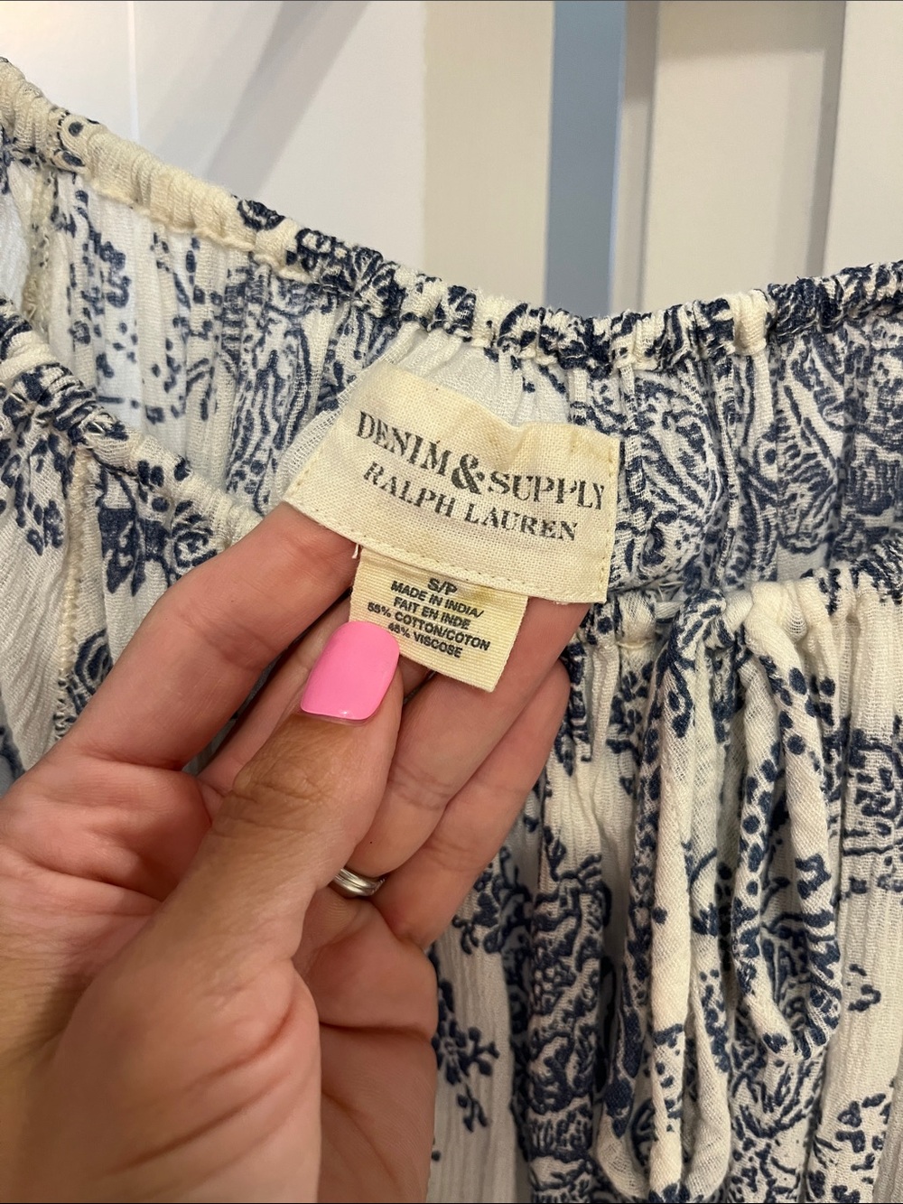 Women’s Denim & Supply Ralph Lauren Peasant Blouse - Picture 3 of 9